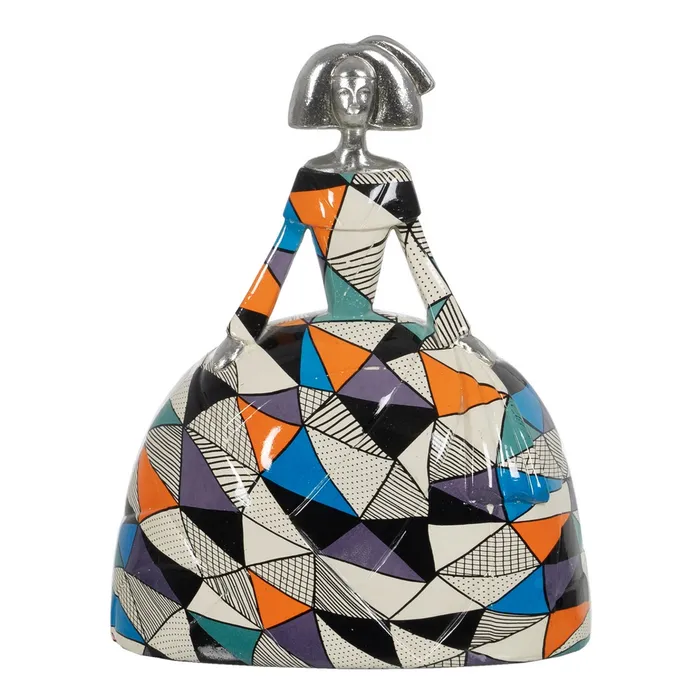 Statuete si Sculpturi - Figurină Menina rășină multicoloră statement|Decoruri eclectice elegante