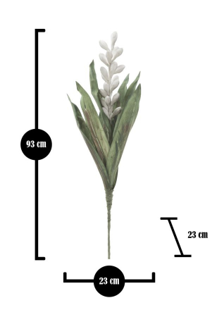 Floare Aloe alb-roz artificiala CreativDeco - Farmec romantic pentru casa [3]