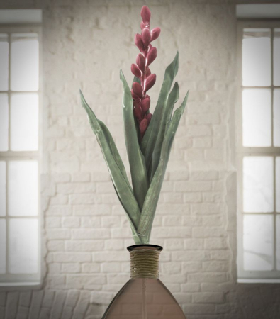 Floare Aloe rosie artificiala CreativDeco - Accent vibrant pentru interior [3]