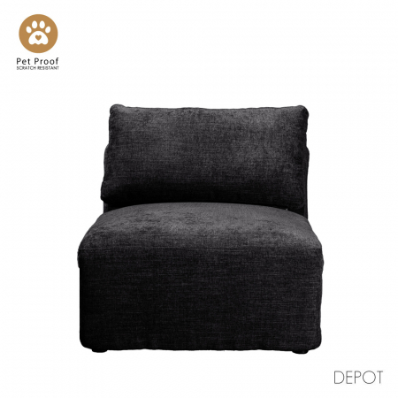 Stil de design - Fotoliu antracit Box modular confort