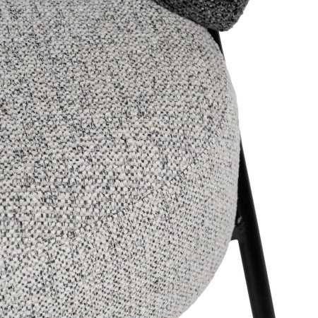 Fotoliu bicolor din stofă și metal [7]