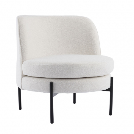 Fotolii - Fotoliu elegant crem structura metalica