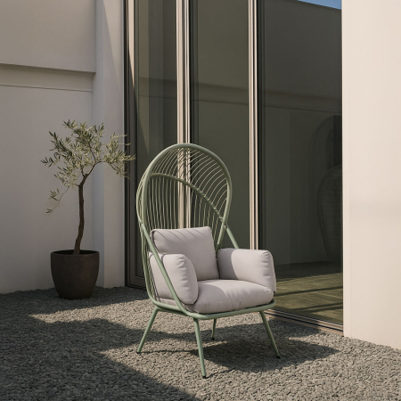 Mobilier - Fotoliu de grădină din ratan sintetic verde