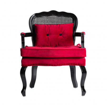 Fotoliu catifea rosie colonial|Fotolii elegante de calitate [1]