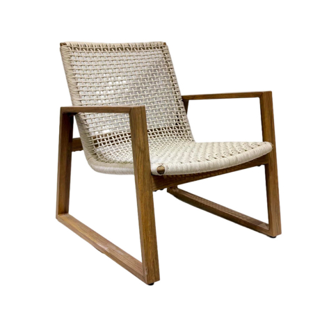 Mobilier Gradina - Fotoliu din metal crem