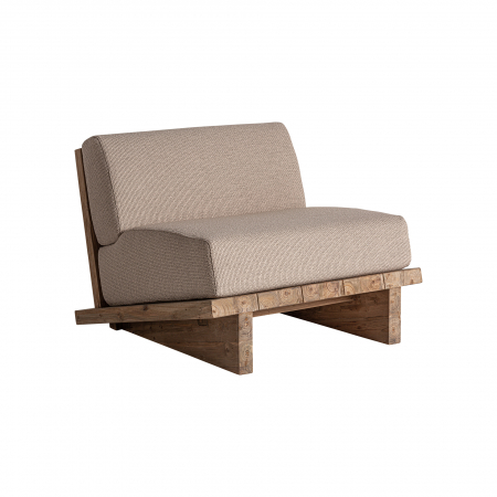 Mobilier Gradina - Fotoliu colonial lemn tec reciclat|Fotolii sustenabile
