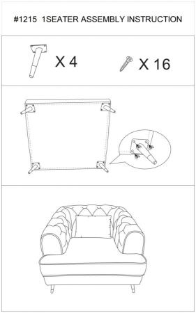 Fotoliu Praga catifea crem cu design clasic si picioare aurii [11]