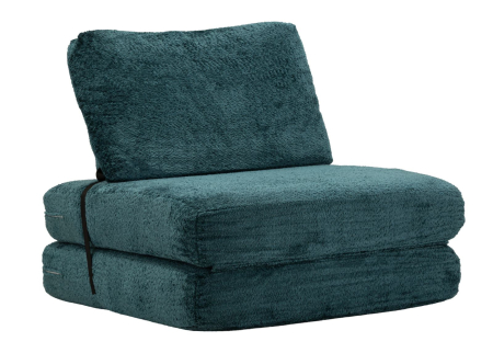 Mobilier - Fotoliu extensibil verde petrol din stofa boucle pentru living si HORECA