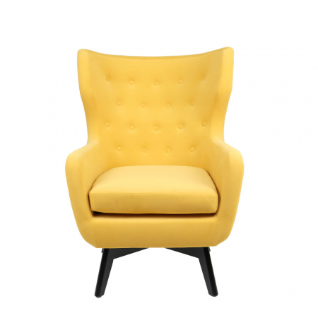Fotoliu galben confort cu design ergonomic și pernă moale – model Mega [1]