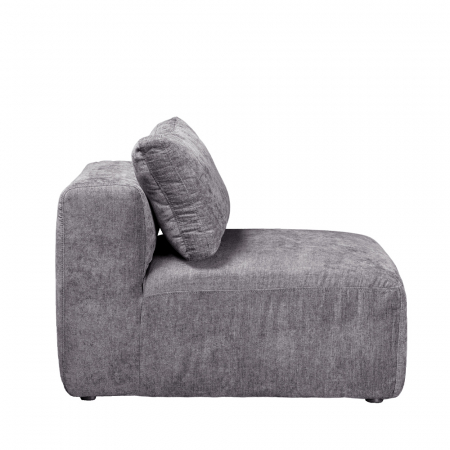 Fotoliu Box gri – vedere oblică cu decor minimalist [2]
