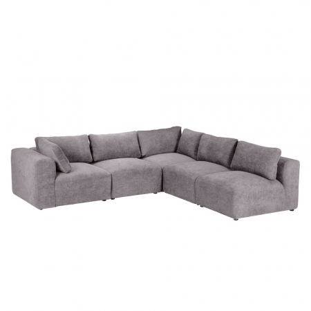 Fotoliu Box gri – vedere oblică cu decor minimalist [1]