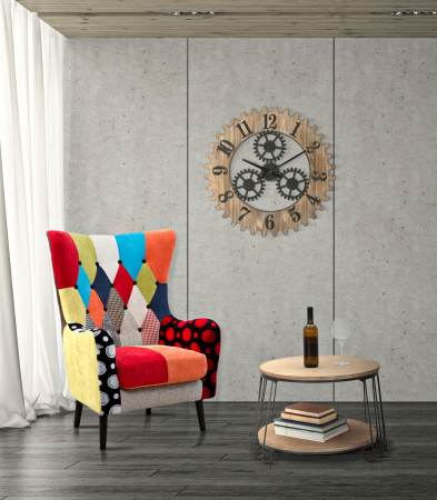 Fotoliu multicolor cu spatar inalt, Imperial - creativdeco.ro [1]