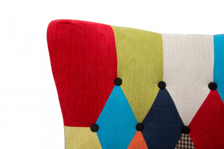 Fotoliu multicolor cu spatar inalt, Imperial - creativdeco.ro [5]