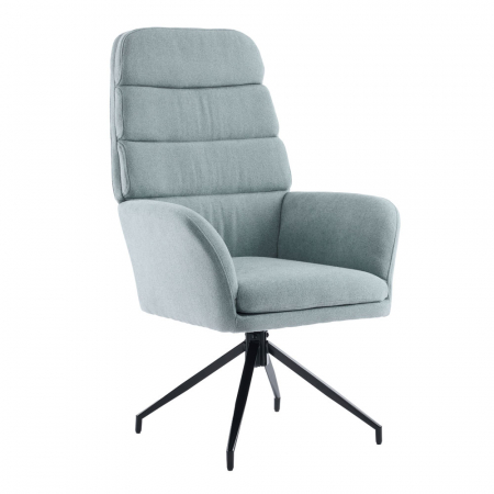 Scaune - Fotoliul pivotant mentă textil metalic Girar