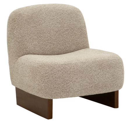 Mobilier - Fotoliu stil japandi tapițerie bouclé