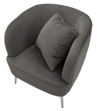 Fotoliu gri compact minimalist CreativDeco pentru apartament [4]