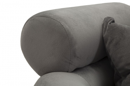 Fotoliu gri modern ergonomic CreativDeco design rotunjit [8]