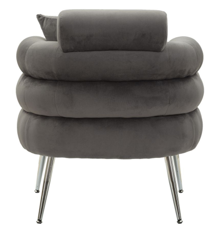 Fotoliu gri modern ergonomic CreativDeco design rotunjit [5]