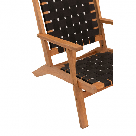 Fotoliu modern Hastag acacia negru [6]