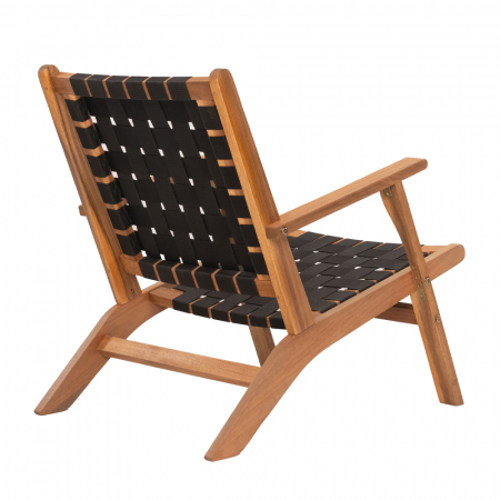 Fotoliu modern Hastag acacia negru [4]