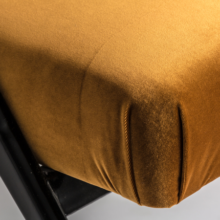 Fotoliu Art Deco catifea ocru|Fotolii luxoase [5]