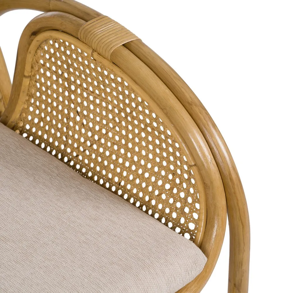 Fotoliu Ratan Natural cu Perna Crem Jardin - CreativDeco.ro [16]