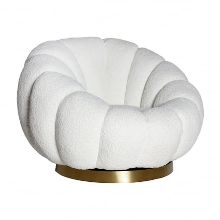 Colectia noua - Fotoliu bucle art deco alb|Fotolii moderne premium