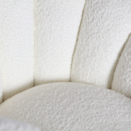 Fotoliu bucle art deco alb|Fotolii moderne premium [5]