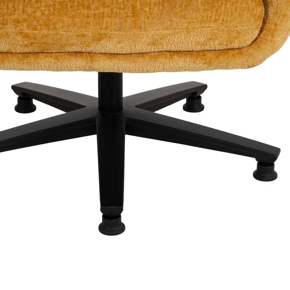 fotoliu rotativ ergonomic mustar birou CreativDeco [11]