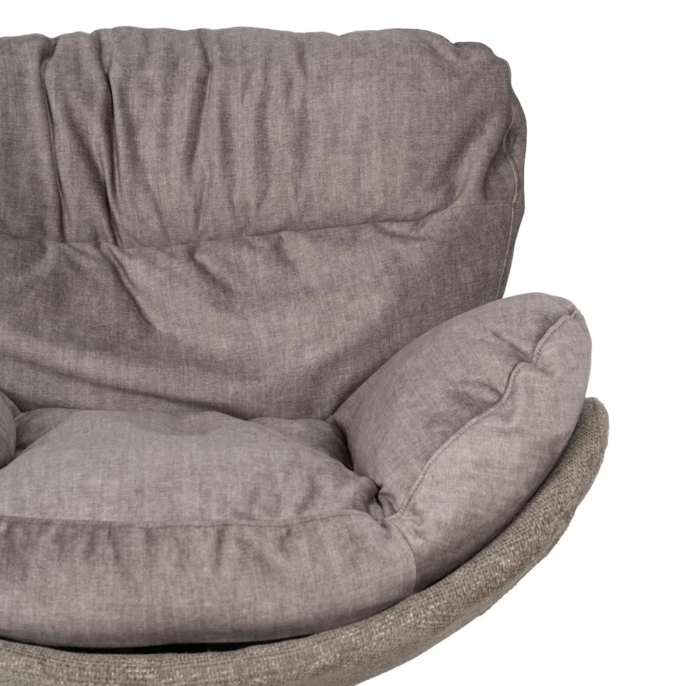 Fotoliu Rotativ Oficina Gri, Stofa Otel - CreativDeco.ro [6]