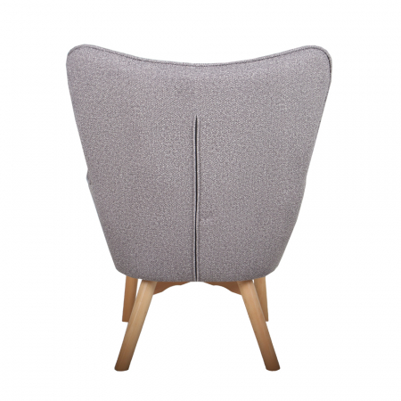 Fotoliu gri deschis curbat Navona [4]