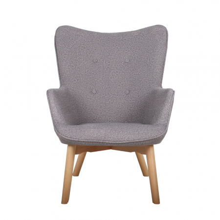 Fotoliu gri deschis curbat Navona [1]