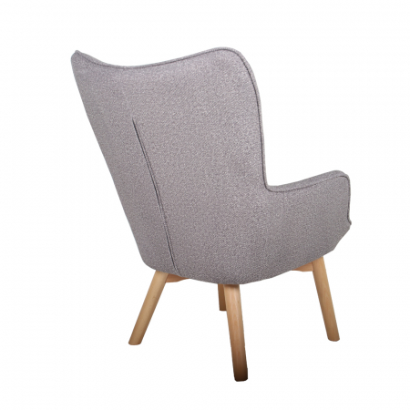 Fotoliu gri deschis curbat Navona [3]