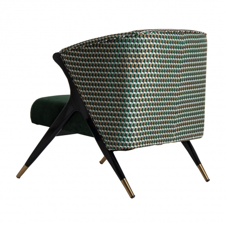 Fotoliu contemporan catifea verde|Fotolii moderne [3]