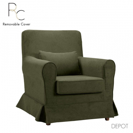 Fotolii - Fotoliu verde Happy - design confortabil elegant