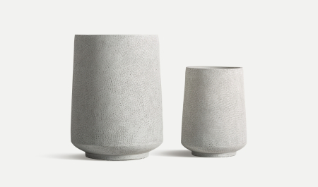 Ghivece, Suporturi flori - Ghivece ceramică gri decorative Nova