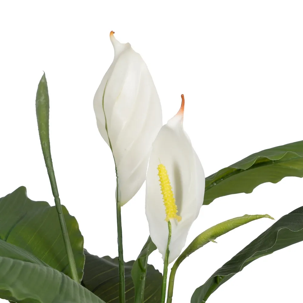 Ghiveci cu flori artificiale Spathiphyllum | Flori albe decorative [1]