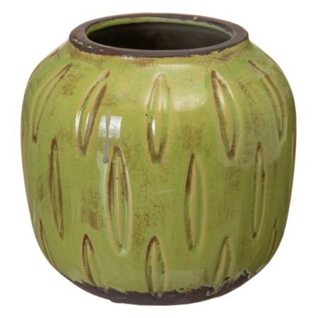 Ghivece, Vase Exterior - Ghiveci decorativ din ceramică fistic, mărime mare