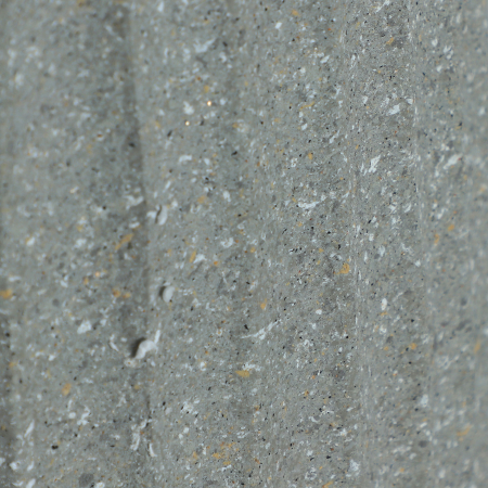 Ghiveci decorativ inalt din polirășină gri – formă conică și textură striată [3]