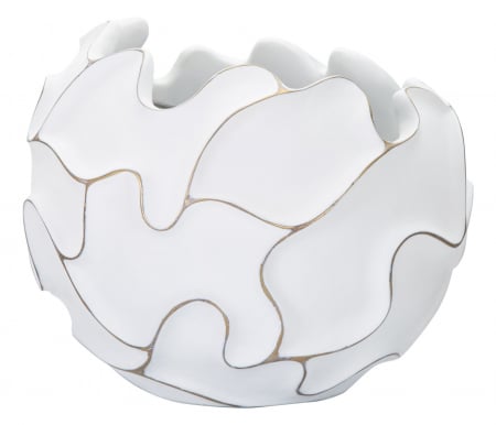Obiecte decorative - Ghiveci Decorativ Modern Alb CreativDeco