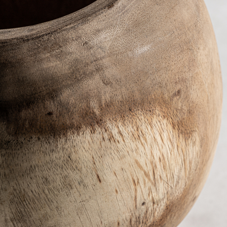 Ghiveci etnic lemn suar rotund|Ghivece decorative [2]