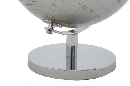 Glob Pamantesc Argintiu Auriu, Metal - CreativDeco.ro [5]