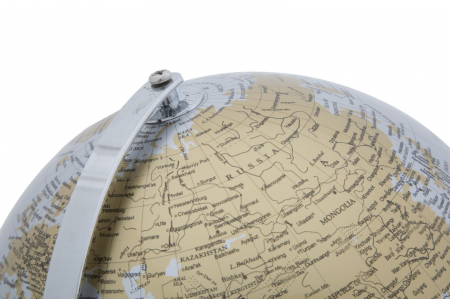 Glob pamantesc argintiu New - piesa de decor contemporana cu finisaj modern | CreativDeco.ro [3]