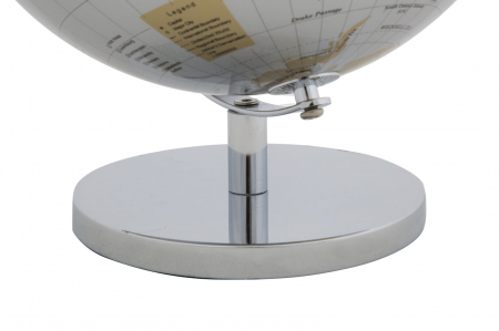 Glob pamantesc argintiu New - piesa de decor contemporana cu finisaj modern | CreativDeco.ro [5]