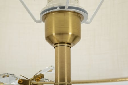 Lampa aurie podea cristale CreativDeco [3]