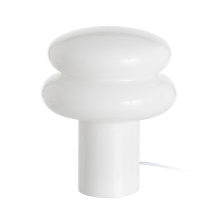 Veioze, Lampi de Birou - Lampă de masă albă Orbit sculpturală