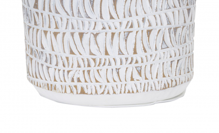 Veioza alba boho chic | Lampa de masa romantica CreativDeco [3]