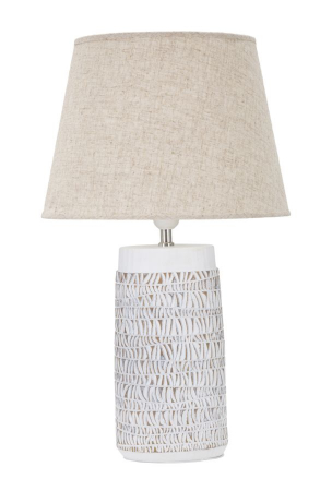 Pachete promotionale - Veioza alba boho chic | Lampa de masa romantica CreativDeco