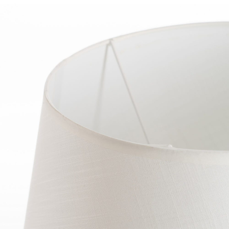 Lampă de masă albastră din ceramică cu abajur textil conic [1]