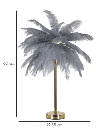 Veioza pene gri | Lampa de masa eleganta CreativDeco [5]
